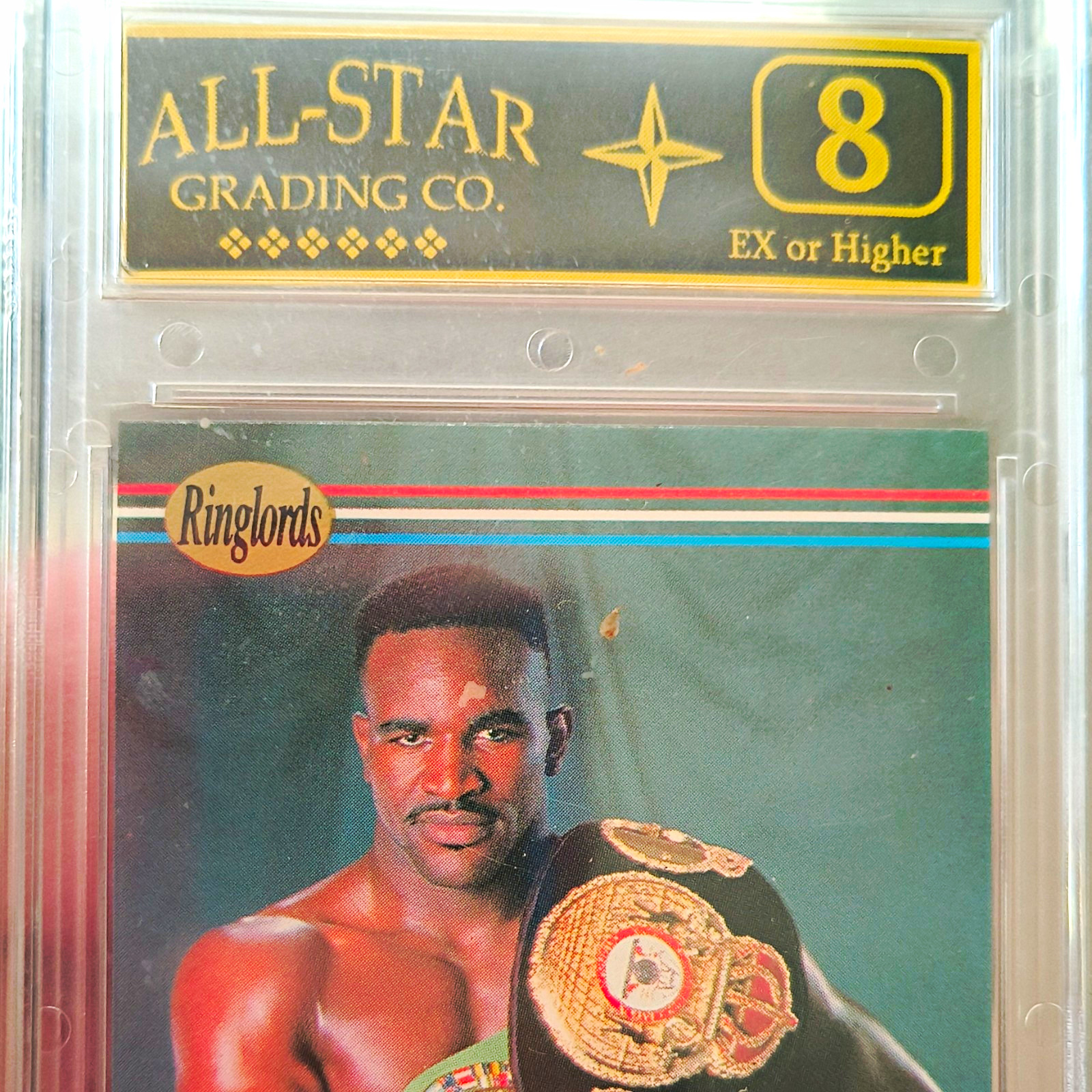 Players International 1991 Ringlords Evander Holyfield #1 All-Star Grading Co 8