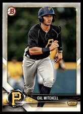 2018 Bowman Draft Cal Mitchell Pittsburgh Pirates #BD-45