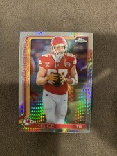 Travis Kelce 2025 Topps Chrome Football Prism Refractor