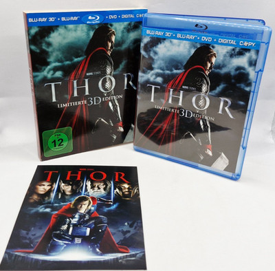 THOR limitierte 3D Edtion - 3 Blu-Ray Box - Pappschuber - sehr guter Zustand