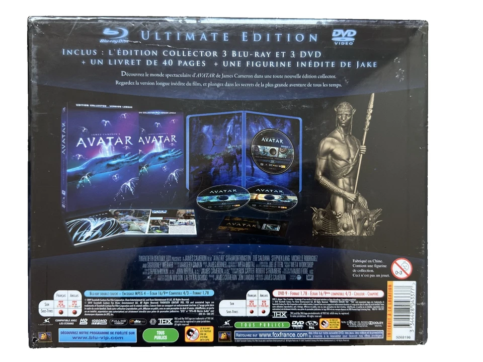 Avatar 3 Blu Ray + 3 DVD + Figurine Jack EDITION COLLECTORS ULTIMATE EDITION - Bild 3 von 4