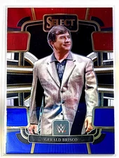 2024 Panini Select WWE #41 Gerald Brisco Red and Blue Prizms Trading Card