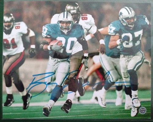 Barry Sanders Signed 8x10 Detroit Lions Photo Autographed COA #PC486860 AUTO