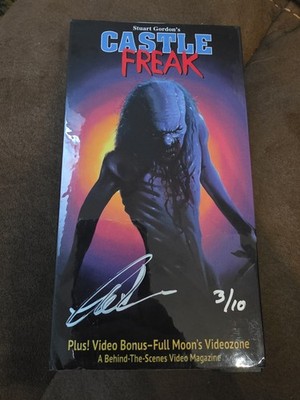 Castle Freak (VHS, 1995, Unrated ) Signed By Charles Band and Numbered 3/10!!!!!