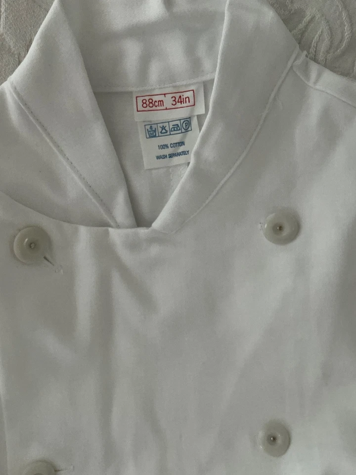 3 X VINTAGE CHEF WORKS WHITE JACKET  CHEST  34 “  COTTON by PORTWEST . - Image 2 of 3