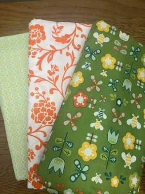 Bundle of 6 yards x 44''. Andover,Moda,Amy Butler Fabrics. 2yards of each print. 