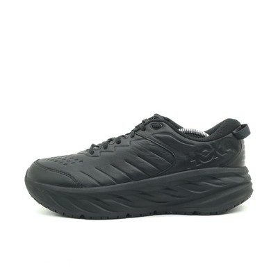 Hoka One Herren Bondi SR Schuh Schwarz Leder Low-Top Sneaker EU 44 2/3