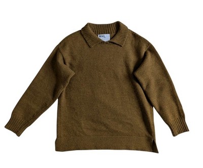 MHL Margaret Howell Herren Pullover mit Kragen Größe Small