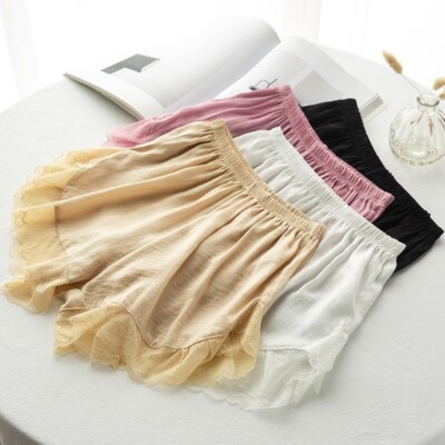 Women Lace Shorts Underwear Briefs Knicker Panties Sleepwear Pajama Bottoms