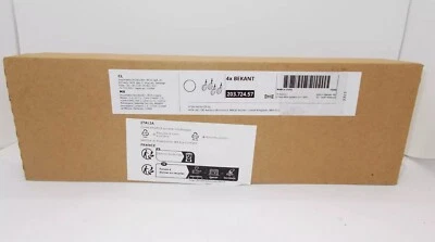 SET OF 4 - Ikea BEKANT Casters wheels, rubber-coated, white 203.724.57 - NEW