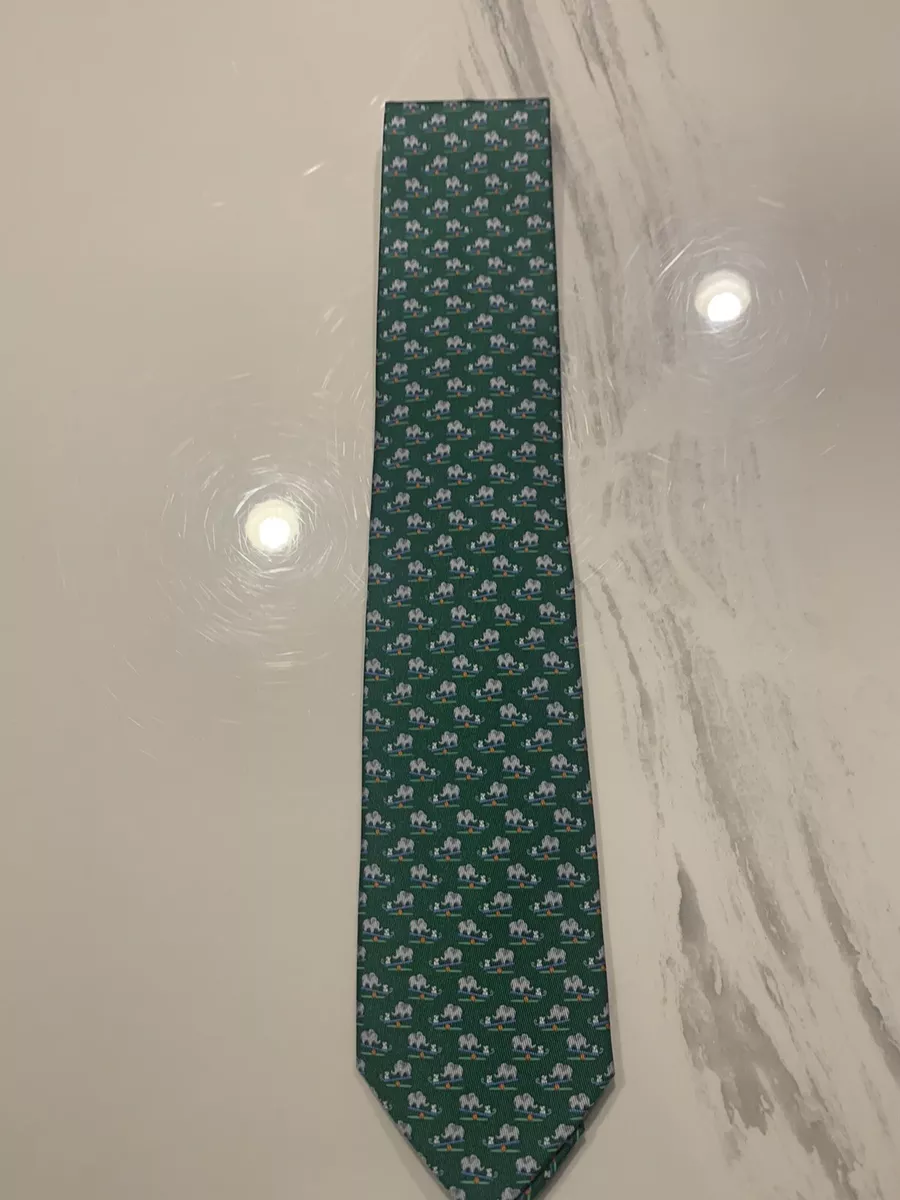 Green ferragamo tie top