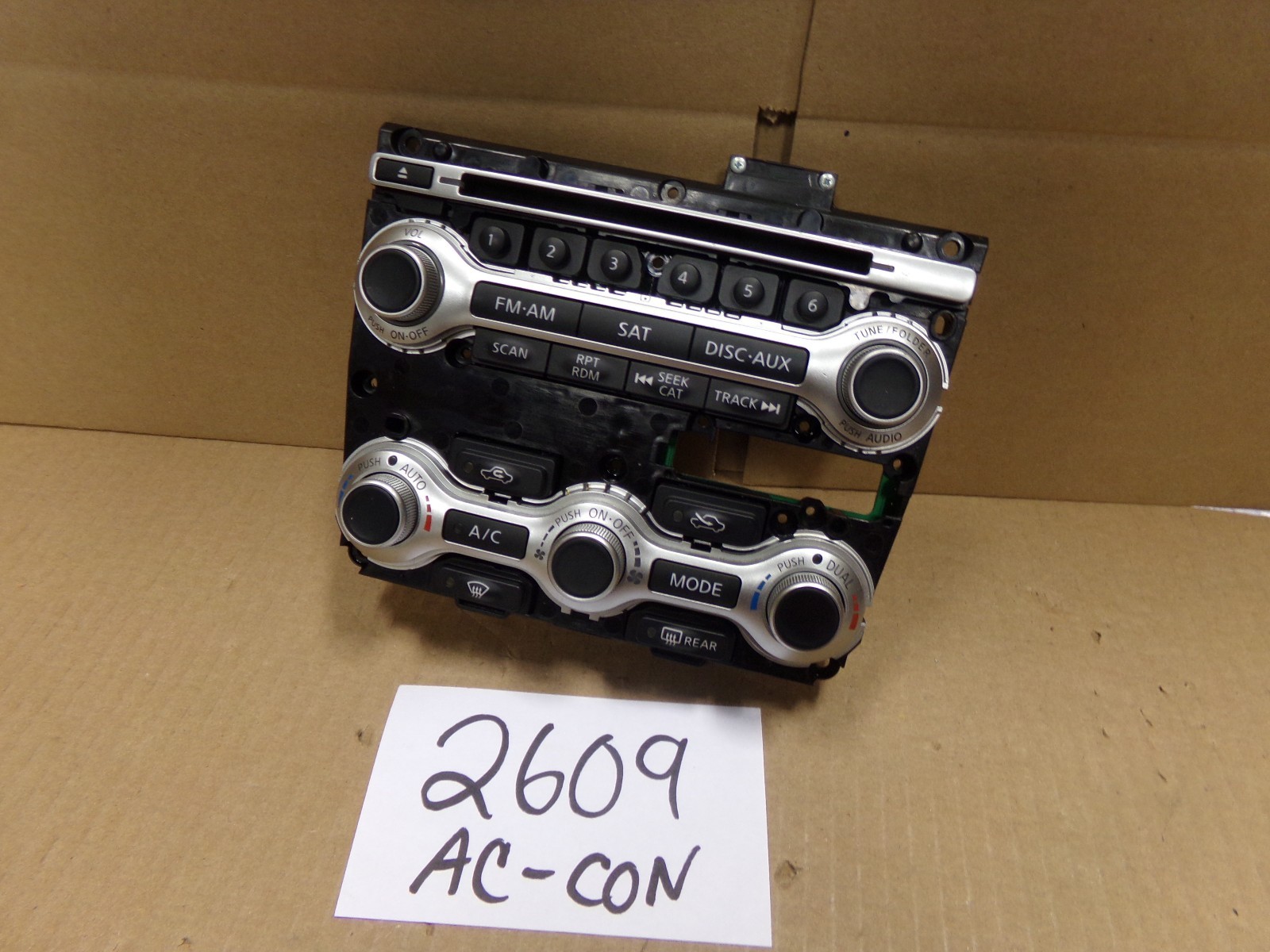 11 12 13 14 Nissan Maxima Radio AC and Heater Control Used Stock #2609-AC 