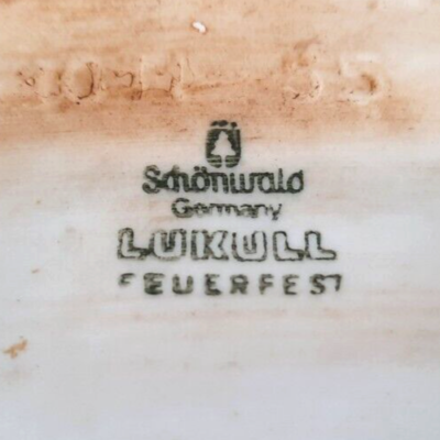 Vintage Schonwald Lukull Feuerfest Oval Ceramic Casserole Serving