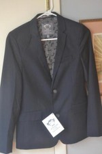 NWT Boy's Appaman Fine Tailoring Dark Navy Blue Blazer Jacket Sz.14 Lined New