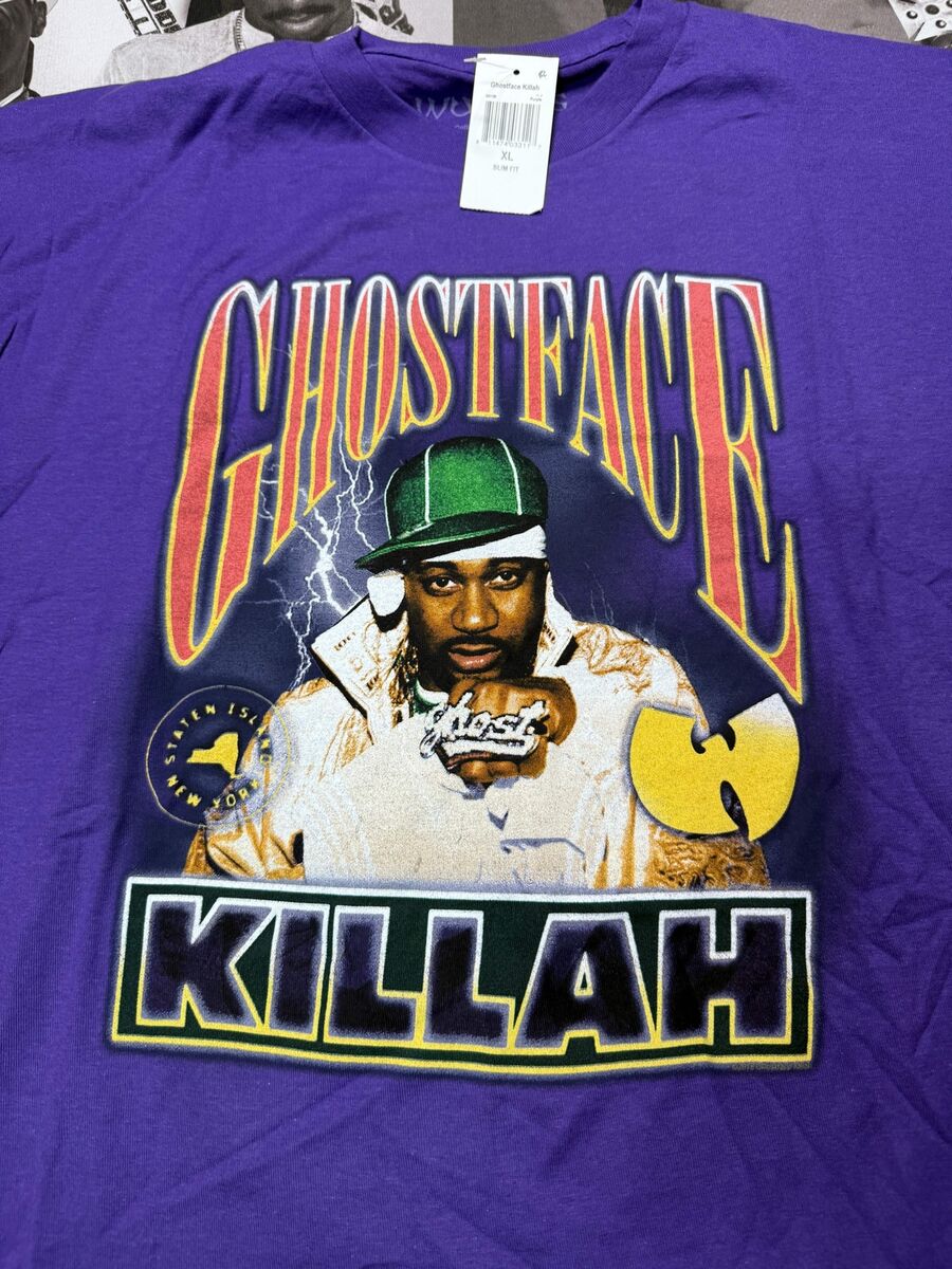 NWT Ghostface Killah Slim Fit Wu-Tang Tee Purple SZ XL GK108 NWT Ghostface Killah Slim Fit Wu-Tang Tee Purple SZ XL GK108