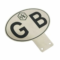 Groß Britisch Auto StoßFäNger Logo Aufkleber Abzeichen Schwarz Chrom Finish ECS