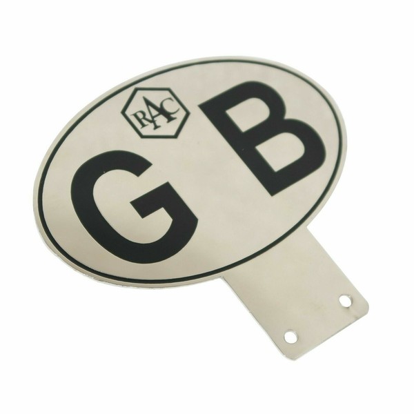Groß Britisch Auto StoßFäNger Logo Aufkleber Abzeichen Schwarz Chrom Finish ECS-image