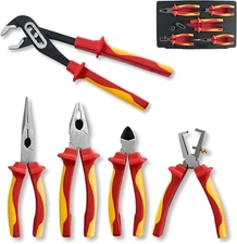 Electrician Insulated Pliers Set - 1000V 5-Piece Professional Electrician Pli...
