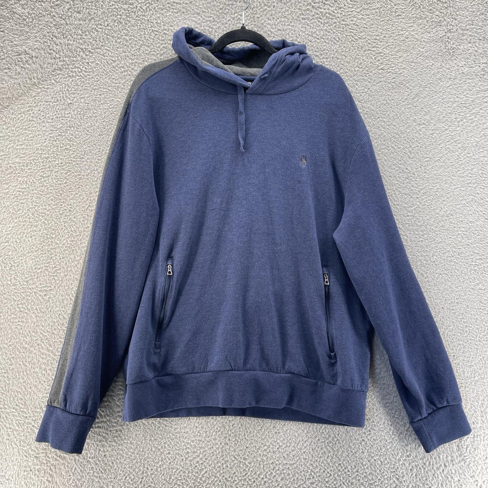 Polo Ralph Lauren Felpa con Cappuccio Uomo Grande Blu Piccola Nera Pony Spell Out Casual Comoda