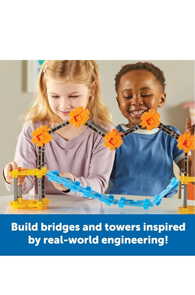 STEM Explorers Bridge Builders Classroom Set, STEM Construction Toys For Kids - Image 3 of 4