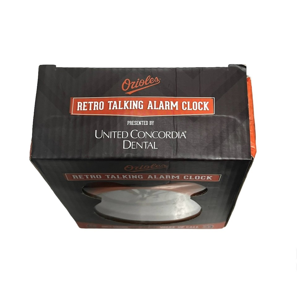 Baltimore Orioles Retro Talking Alarm Clock Joe Angel Wakeup Call In