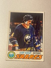 Buffalo Sabres JERRY KORAB Signed Card