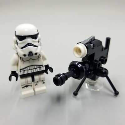 Lego Star Wars - Stormtrooper Dual Molded Helmet Gray Squares Frown 75307 sw1137