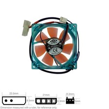 Fan Muffin Cooling DC 12V DC12V 12VDC 80mm 80x80x25 UV Reactive DF1208SM BLOR