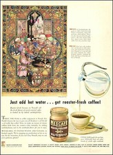 1946 vintage beverage AD NESCAFE Instant Coffee , Brewing Coffee in 1564  013121