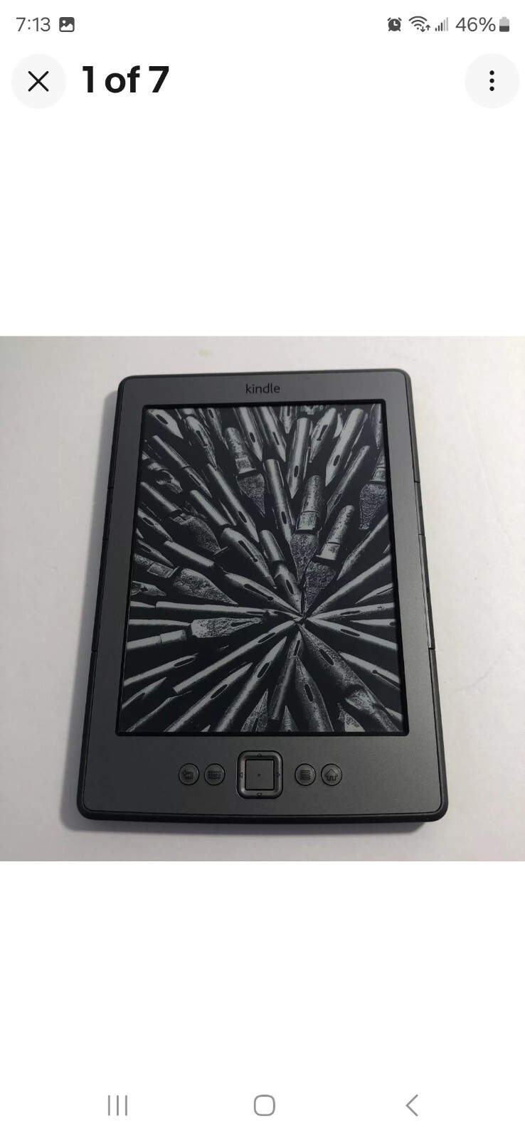 Amazon Kindle Touch 4th Gen D01100, Silver/Grey, WiFi, 6” Display Screen EReader-image
