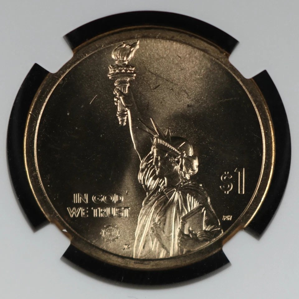 2019-P $1 American Innovation Pennsylvania Polio Vaccine NGC FDOI Brilliant Unc. - Image 4 of 4