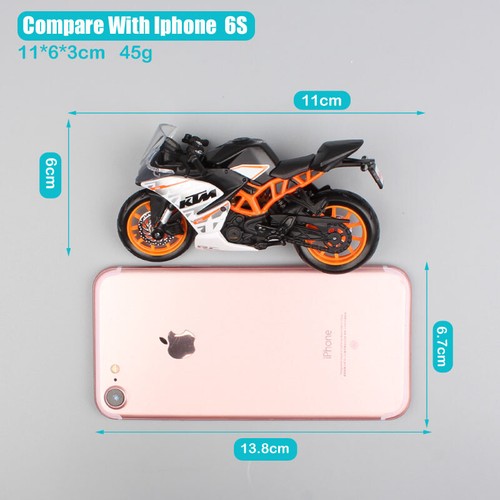Modellino moto pressofuso Maisto scala 1:18 KTM RC390 sport corsa moto giocattolo - Foto 4 di 12