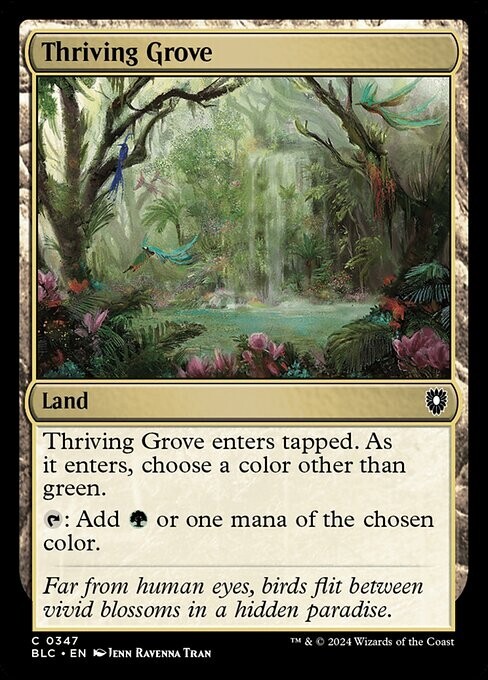 マジック：ザ・ギャザリング Thriving ? NM Thriving Grove, MTG, Bloomburrow Commander, Magic the Gathering