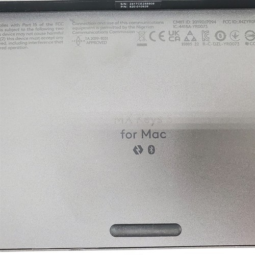 Logitech MX Keys S for Mac, Wireless Keyboard, Fluid - Space Grey - Afbeelding 2 van 2