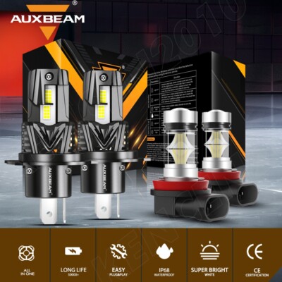 For Nissan Versa 2007-2019 CANBUS H4 LED Headlight High Low/ H11 Fog Light 6000K