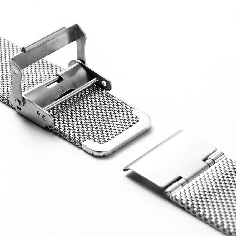 Watch Strap Loop Bracelet Watch Chain Watch Band Mesh 12-22mm Stainless Steel.. - Picture 8 of 14