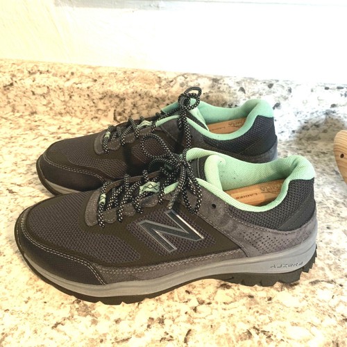 NEW BALANCE GRAY LEATHER BLACK WOMENS 