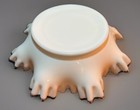 Vintage Fenton Ruffled Silver Crest Large Dish Milk Glass Classic — photo 2