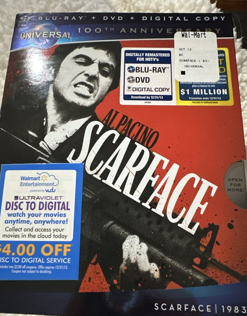 Scarface 1983 (Blu Ray& DVD 2012) Al Pacino Universal 100th