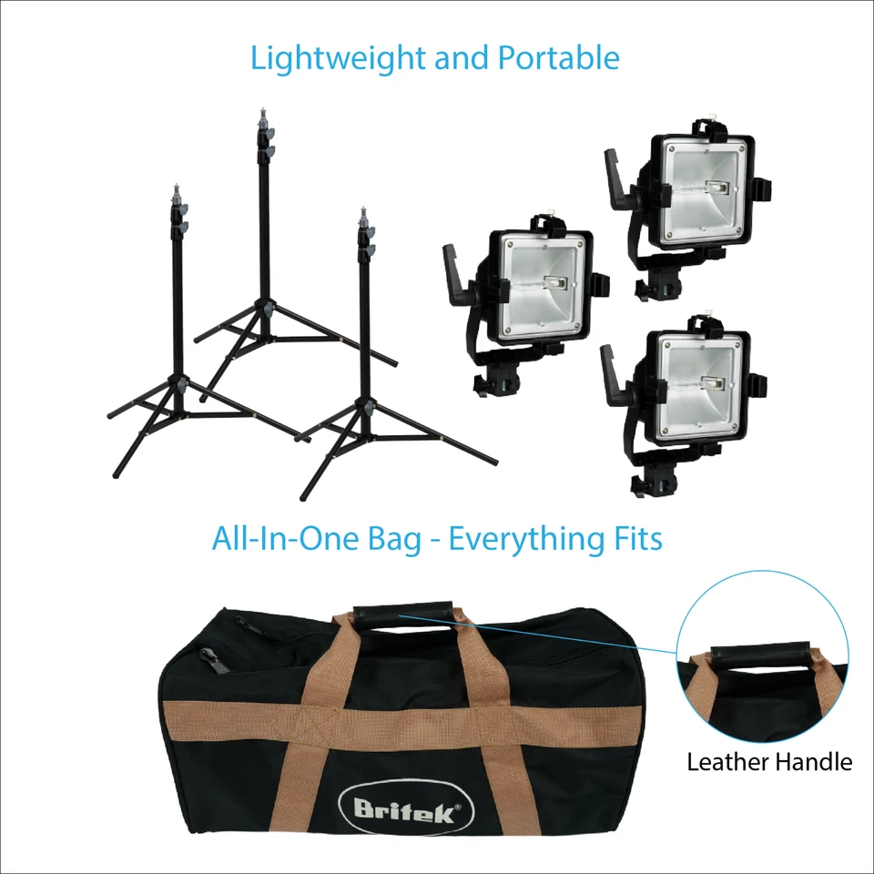 900W Ultra Compact Photography Studio Light Kit 2700K Warm Lighting CRI 99 - Image 3 of 4