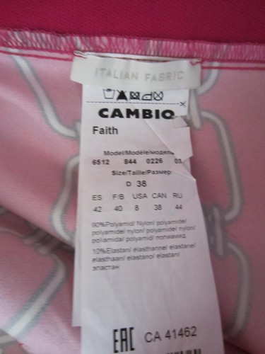 CAMBIO Damenhose,Form Faith,Gr.38,pink,Kettenmuster,Gummibund m Aufdruck,neu, - Bild 4 von 7