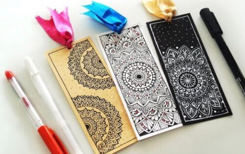 DIY Handmade Mandala Bookmarks Wonderful Designs and Gift For Book Lovers. - Picture 1 of 4
