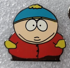 1998 ERIC CARTMAN Lapel Pin 1.2" x 1.2" (3 x 3 cm.) Comedy Central Vintage