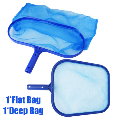 Profi Pool Skimmer - tiefes/flaches Laubrechen Netz mit Stange - feinmaschiger Beutel USA - Bild 53 von 54