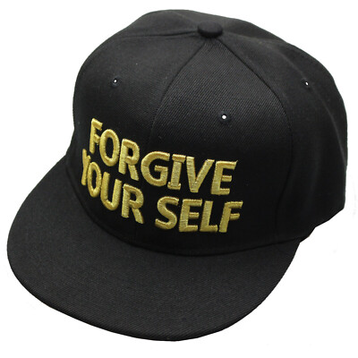 Basecap Schirmmütze Kappe Cap Trucker Flat Brim FORGIVE YOUR SELF (gold)