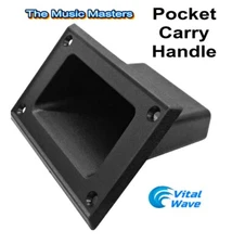 (1) Recessed Cabinet Plastic Pocket Handles Rack Case DJ PA Speaker Box Handle