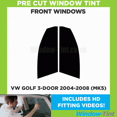 Pre Cut Scheibenfolie Für VW Golf 2004-08 (MK5) Front Schwarz Hellrauch 70%