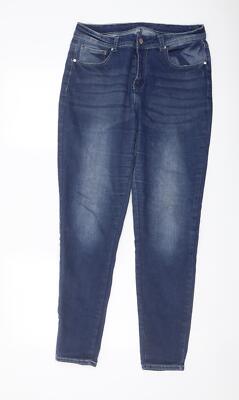 Be-Girl Damen Skinny Jeans blau Baumwollmischung Größe W30 L29in