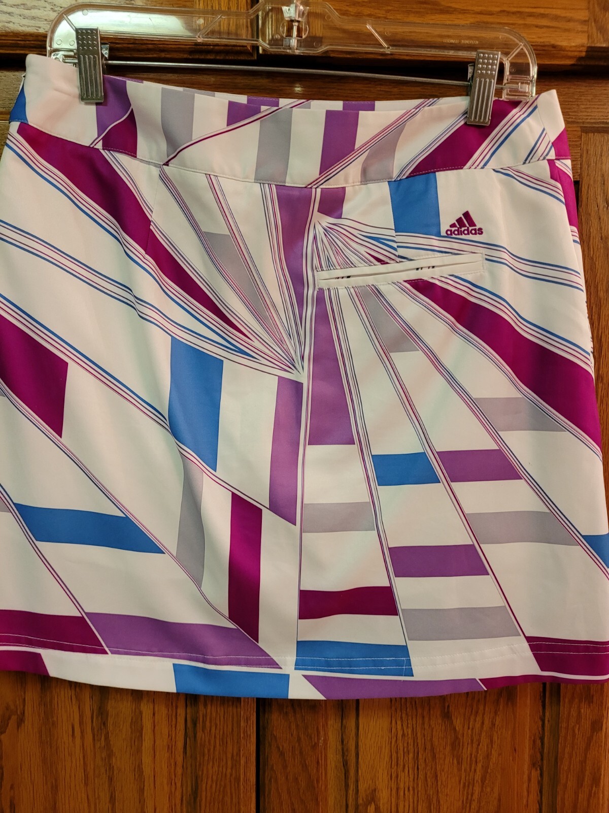  Adidas Clima Cool Multicolor Geometric Print Athletic Skort Size 6  thumbnail 4