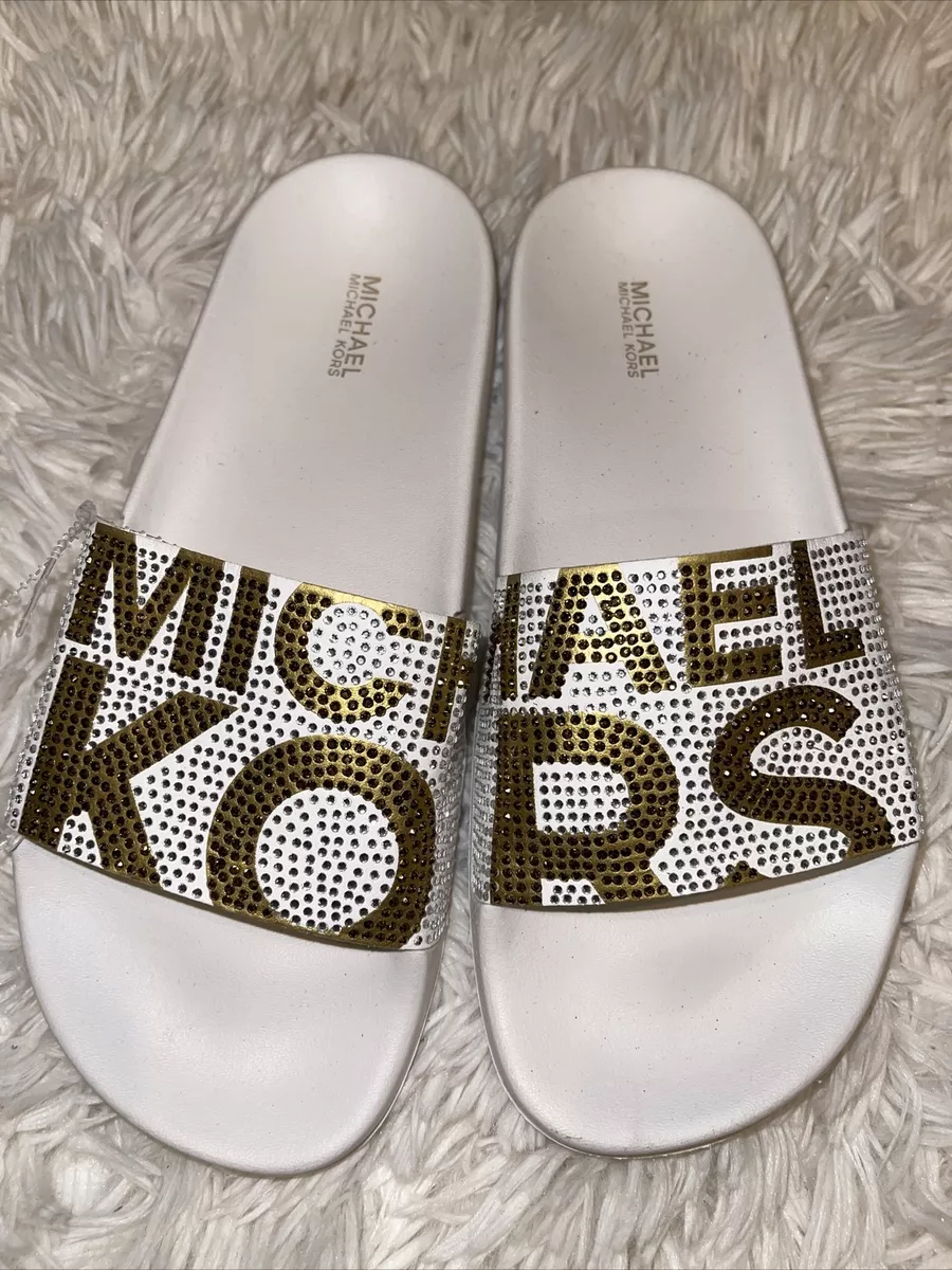 Mk rhinestone slides sales